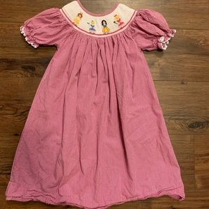 Girl smocked princess dress size 5